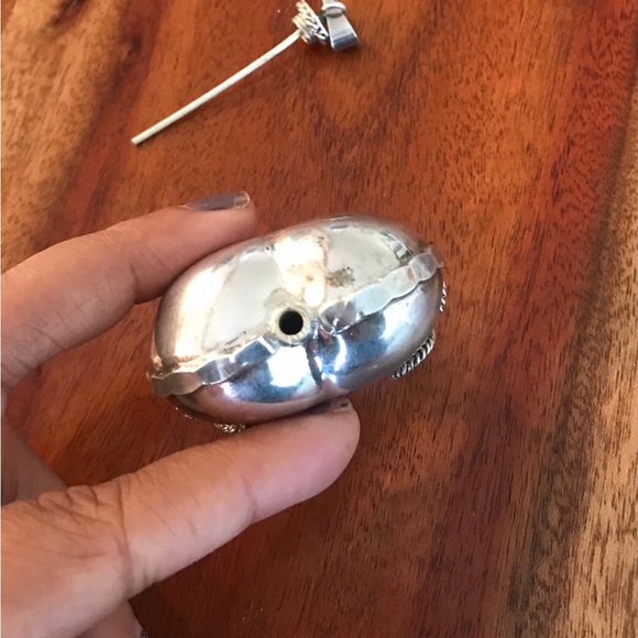 Silver Heart Perfume Holder Pendant - Picture 7 of 7